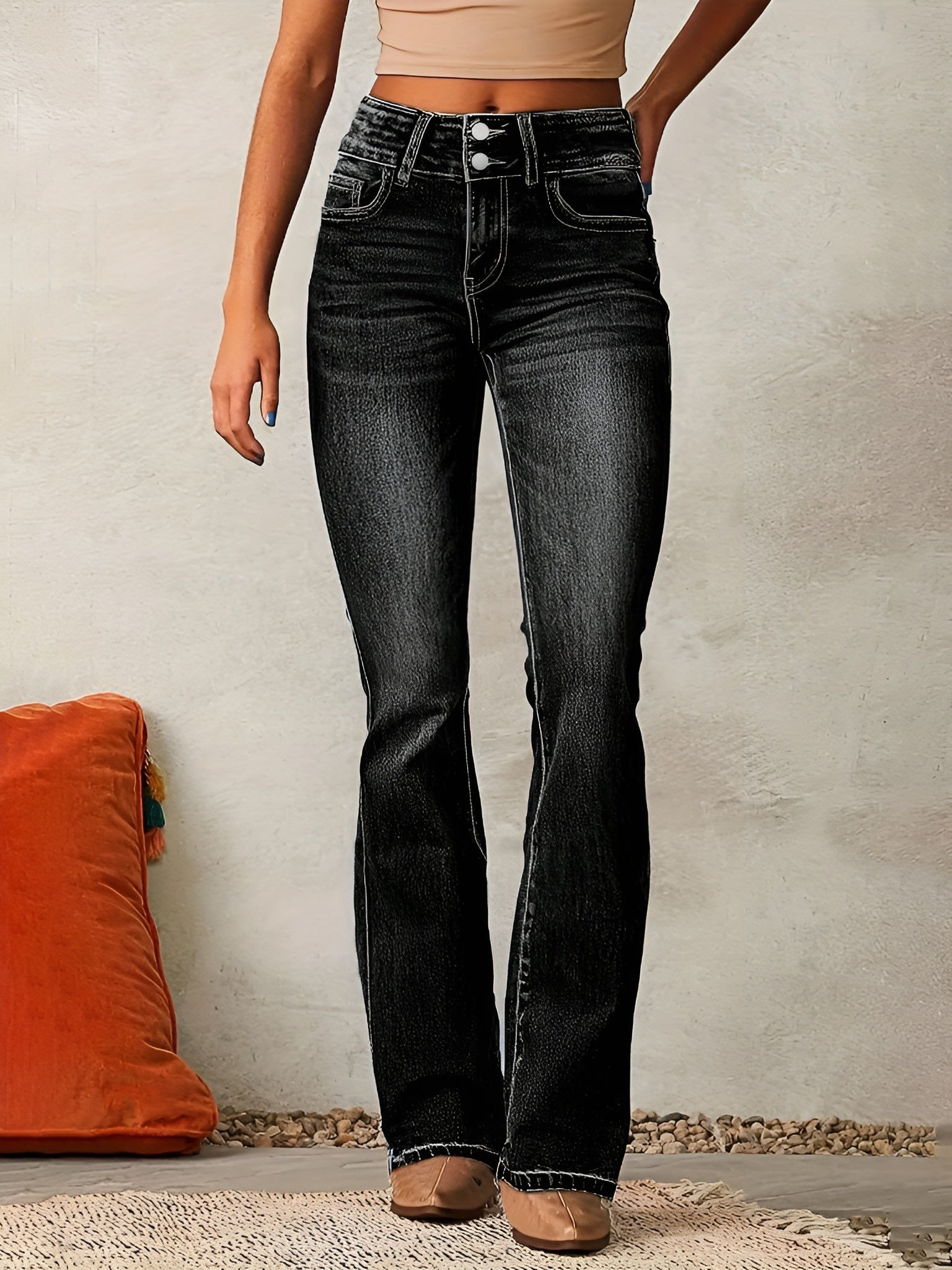 Alana - Jeans Évasés Confortables