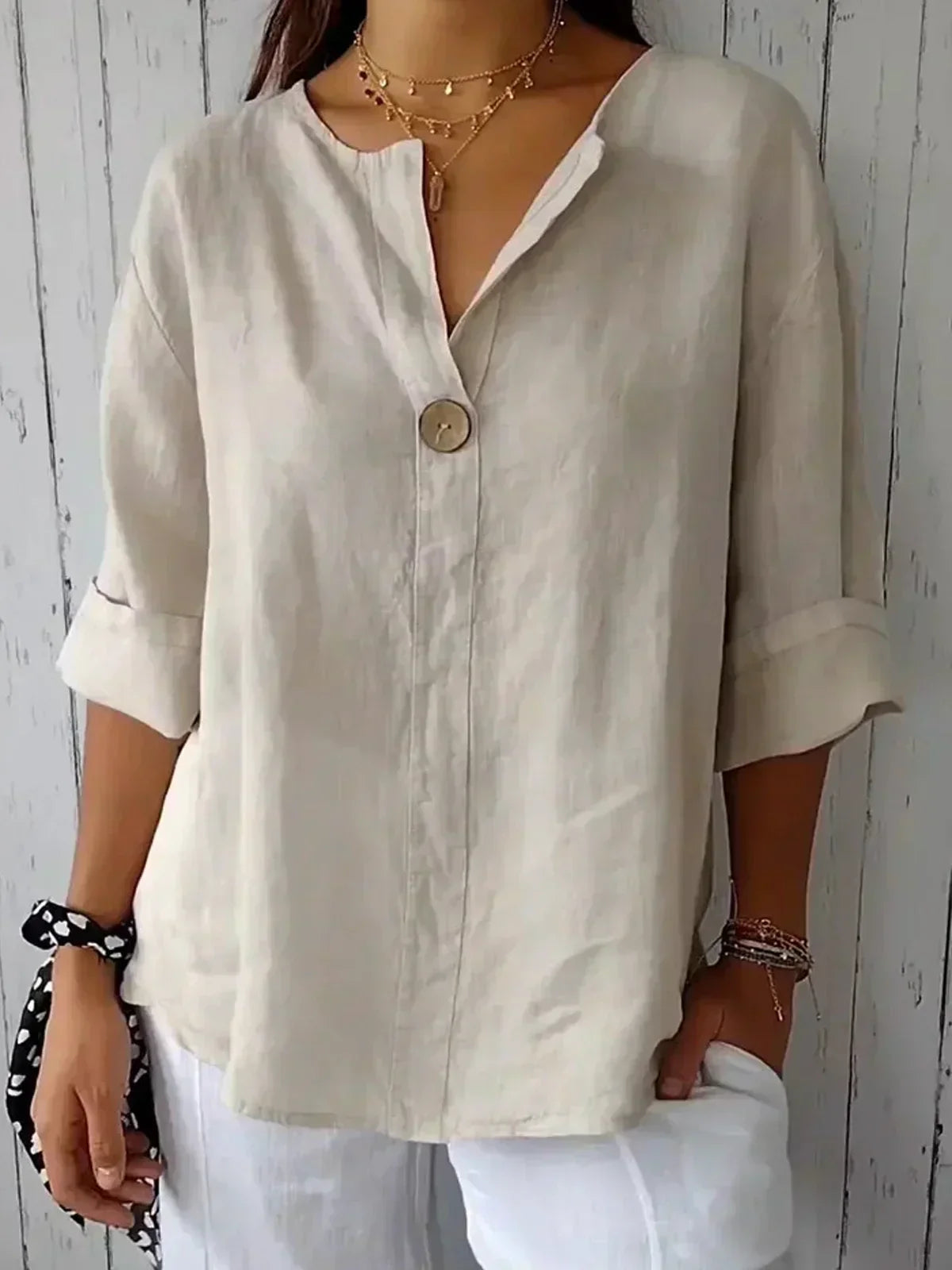 Freja - Blouse Décontractée Élégante