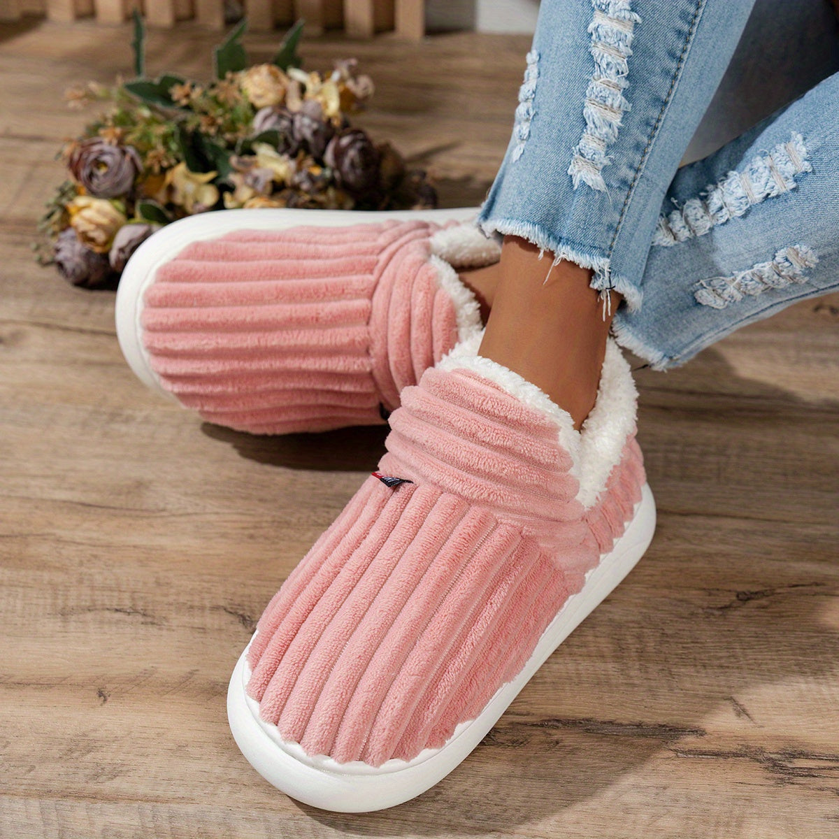 CozyStep - Chaussons Douillets Élégants
