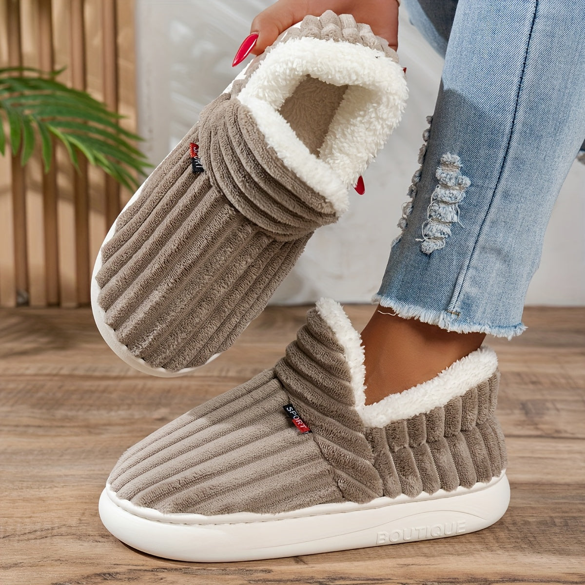 CozyStep - Chaussons Douillets Élégants