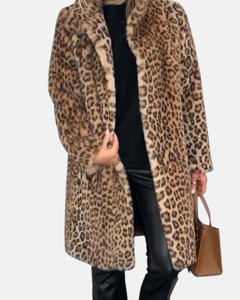 Leia - Manteau Léopard Élégant
