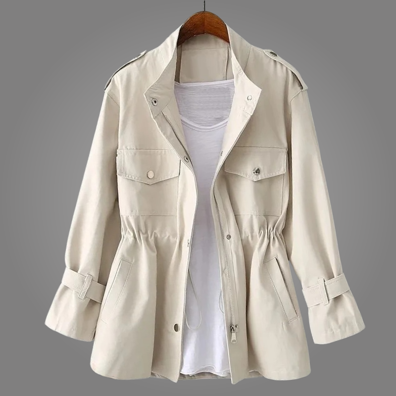 Elka- Manteau Élégant En Laine