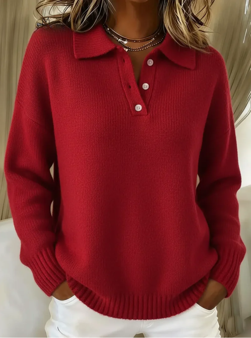 Olivia - Pull Polo Élégant