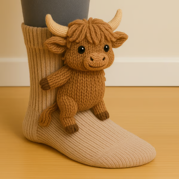 Chaussettes douces à motifs animaux