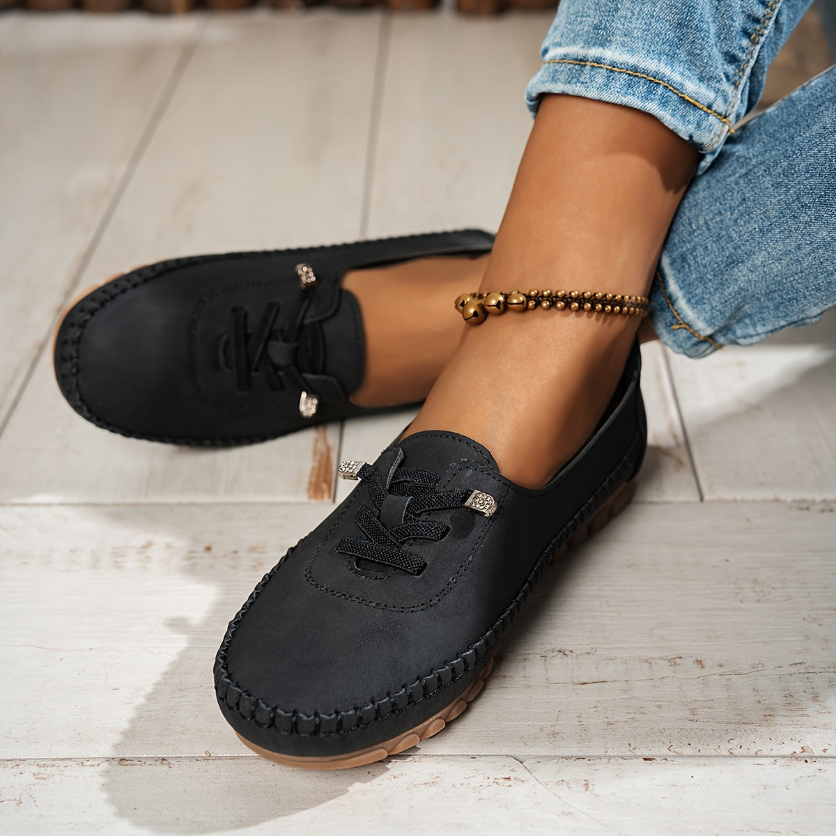 Renee - Mocassins Confortables Antidérapants