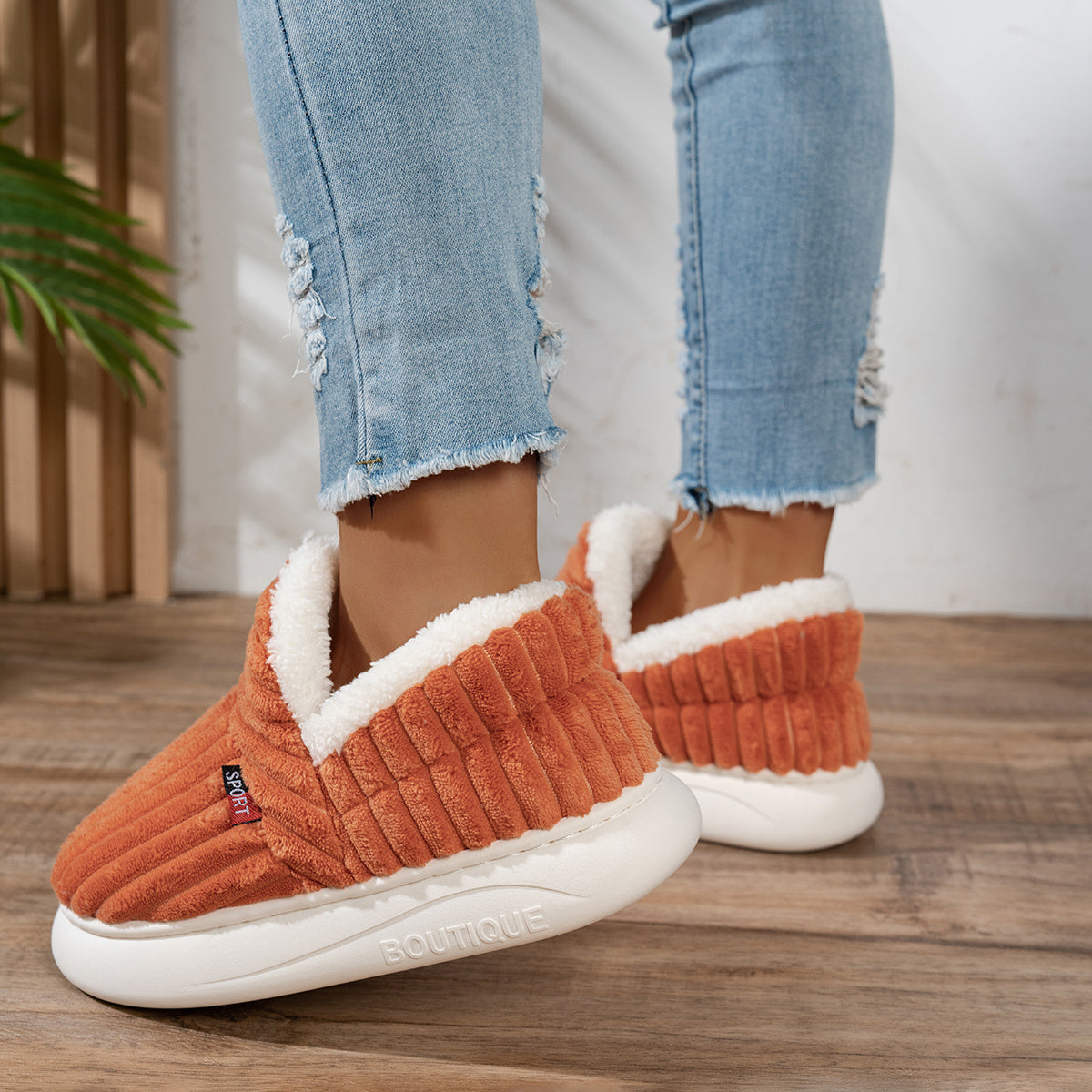 CozyStep - Chaussons Douillets Élégants