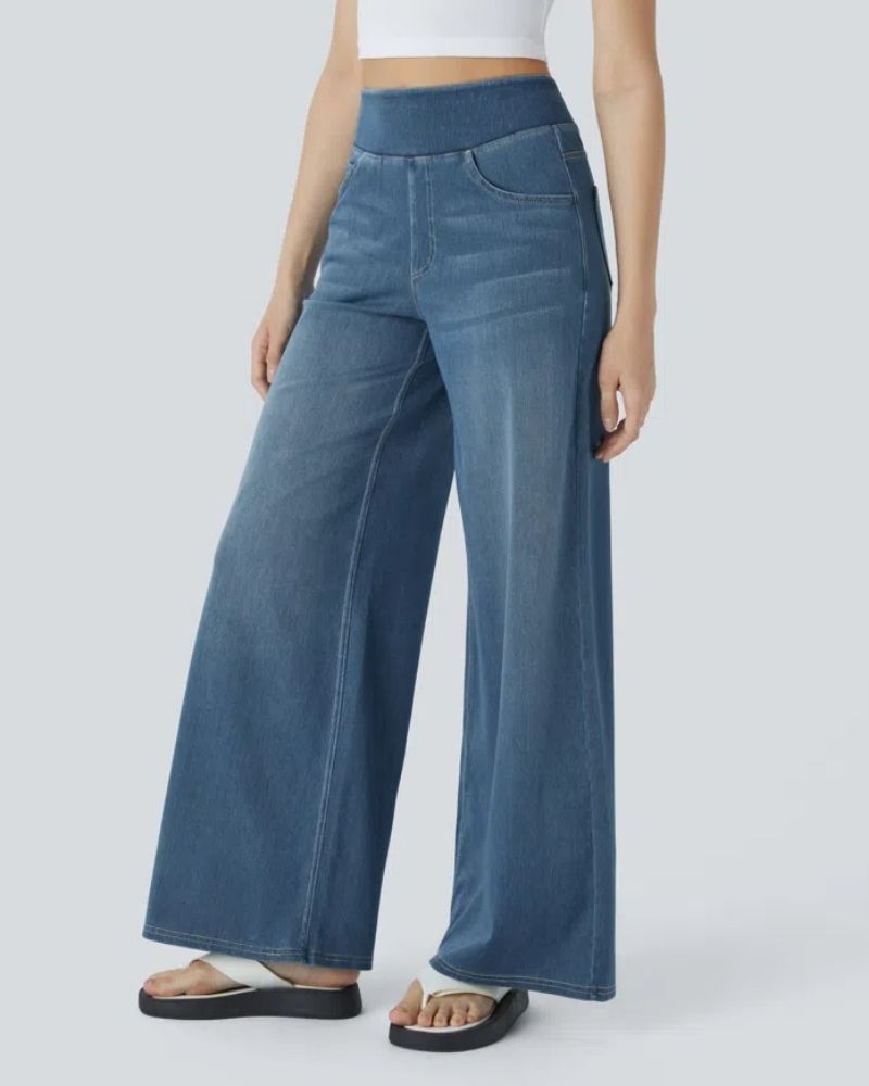 Ainsley - Jeans À Jambe Large Confortables