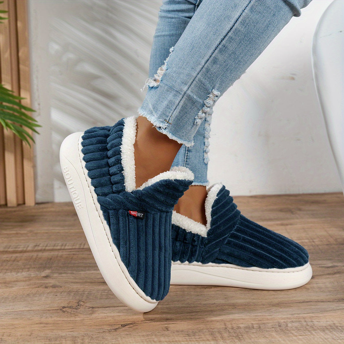 CozyStep - Chaussons Douillets Élégants