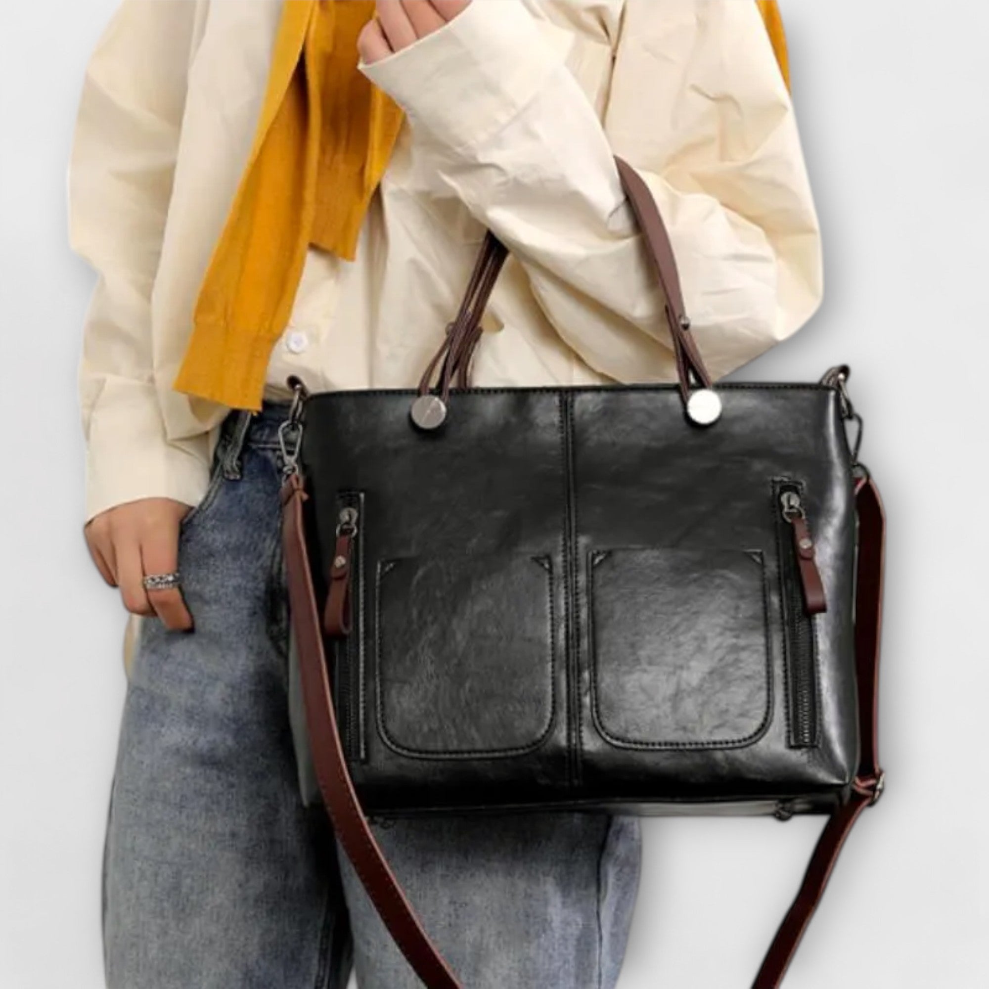 Serenya - Sac Cuir Élégant et Spacieux