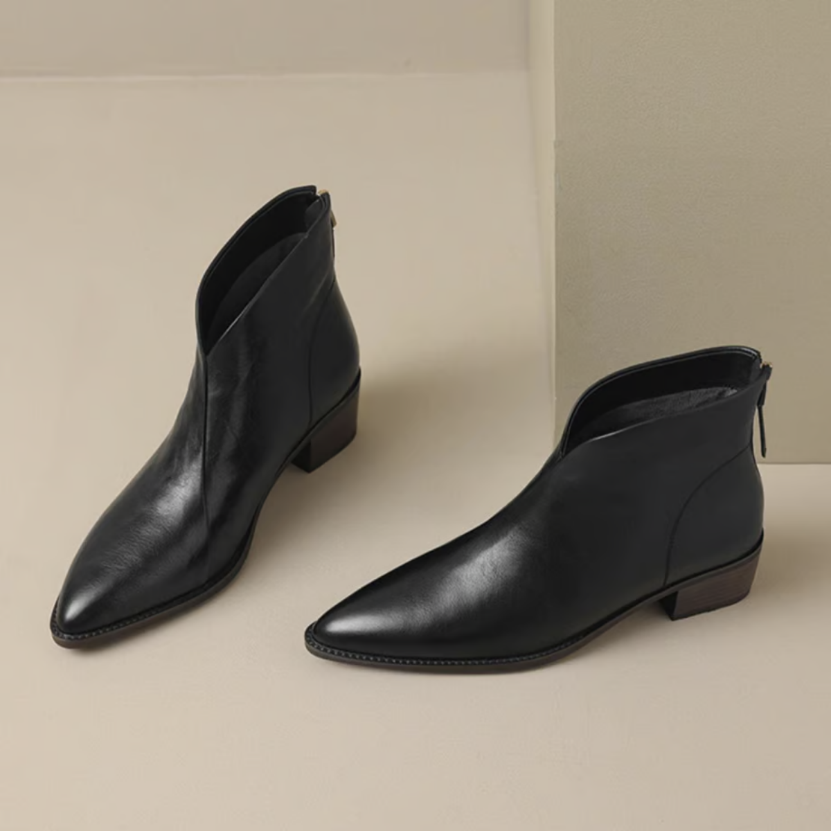 Camilla | Bottines chic à talon bas