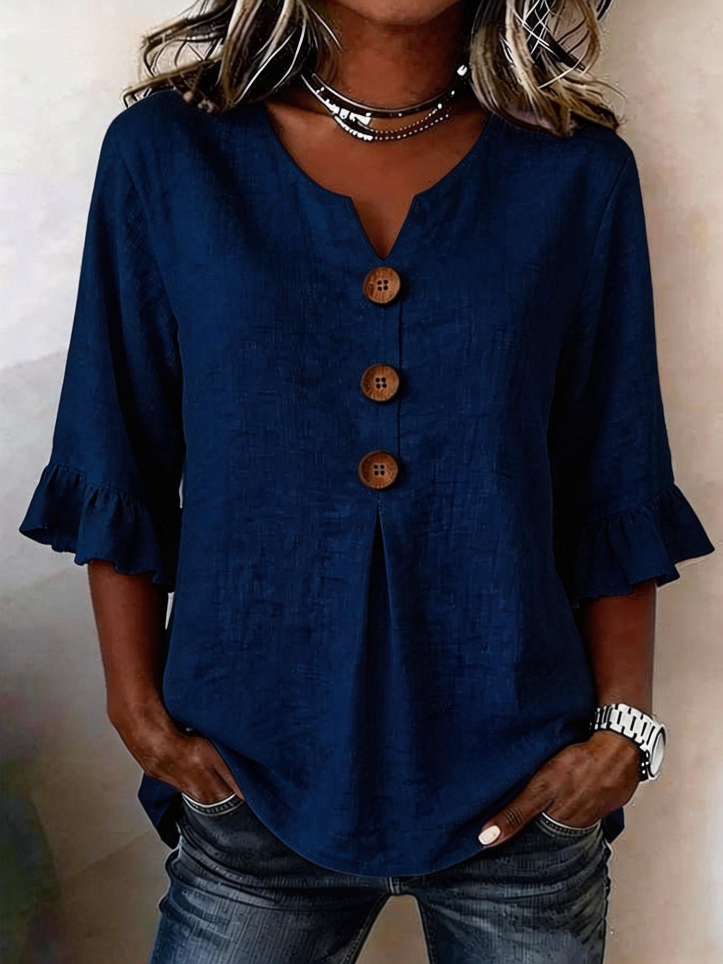 Stefania - Élégante Blouse Romantique