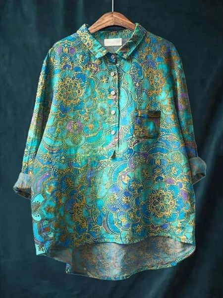Lila - Blouse Florale Élégante