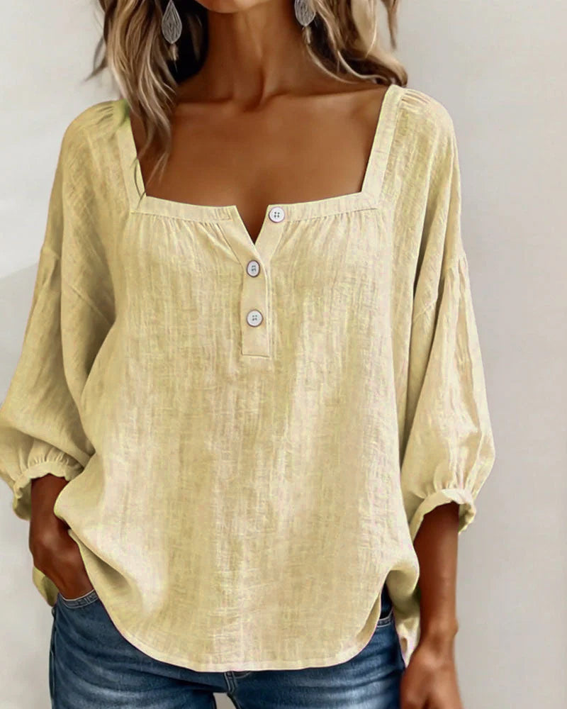 Nina | Blouse à Manches Bouffantes