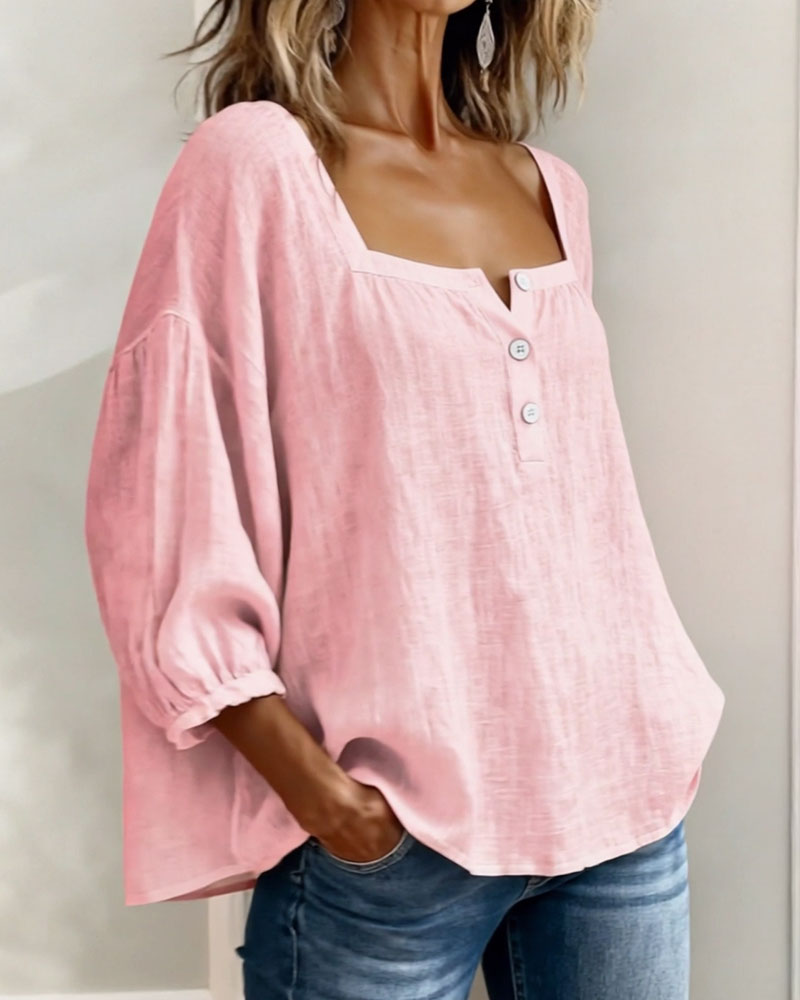 Nina | Blouse à Manches Bouffantes
