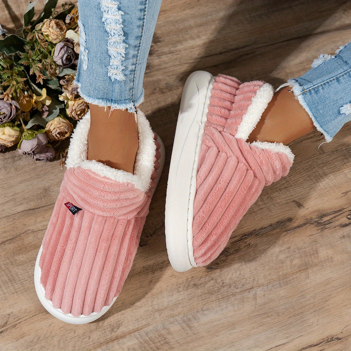 CozyStep - Chaussons Douillets Élégants