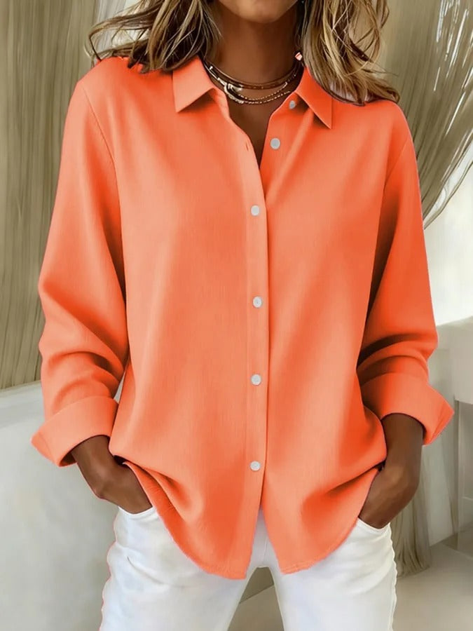 Tove | Blouse éLégante Avec Patte de Boutonnage
