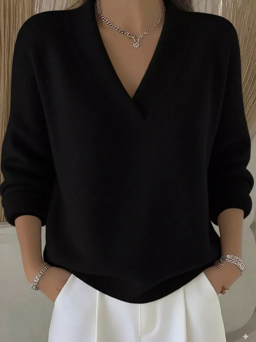 Faye - Pull V-Neck Élégant