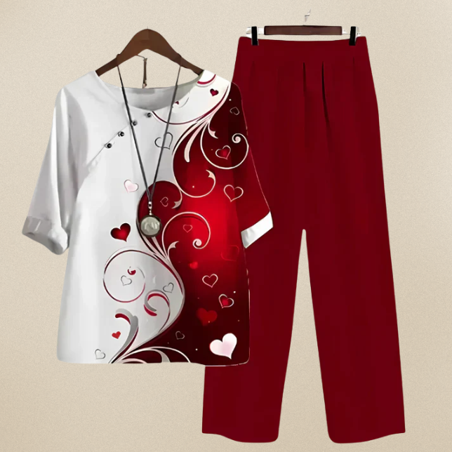 Lilou - Ensemble chemise et pantalon confortable et chic