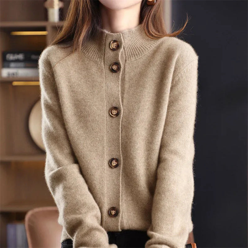 Arlina - Élégant Cardigan en Mérinos