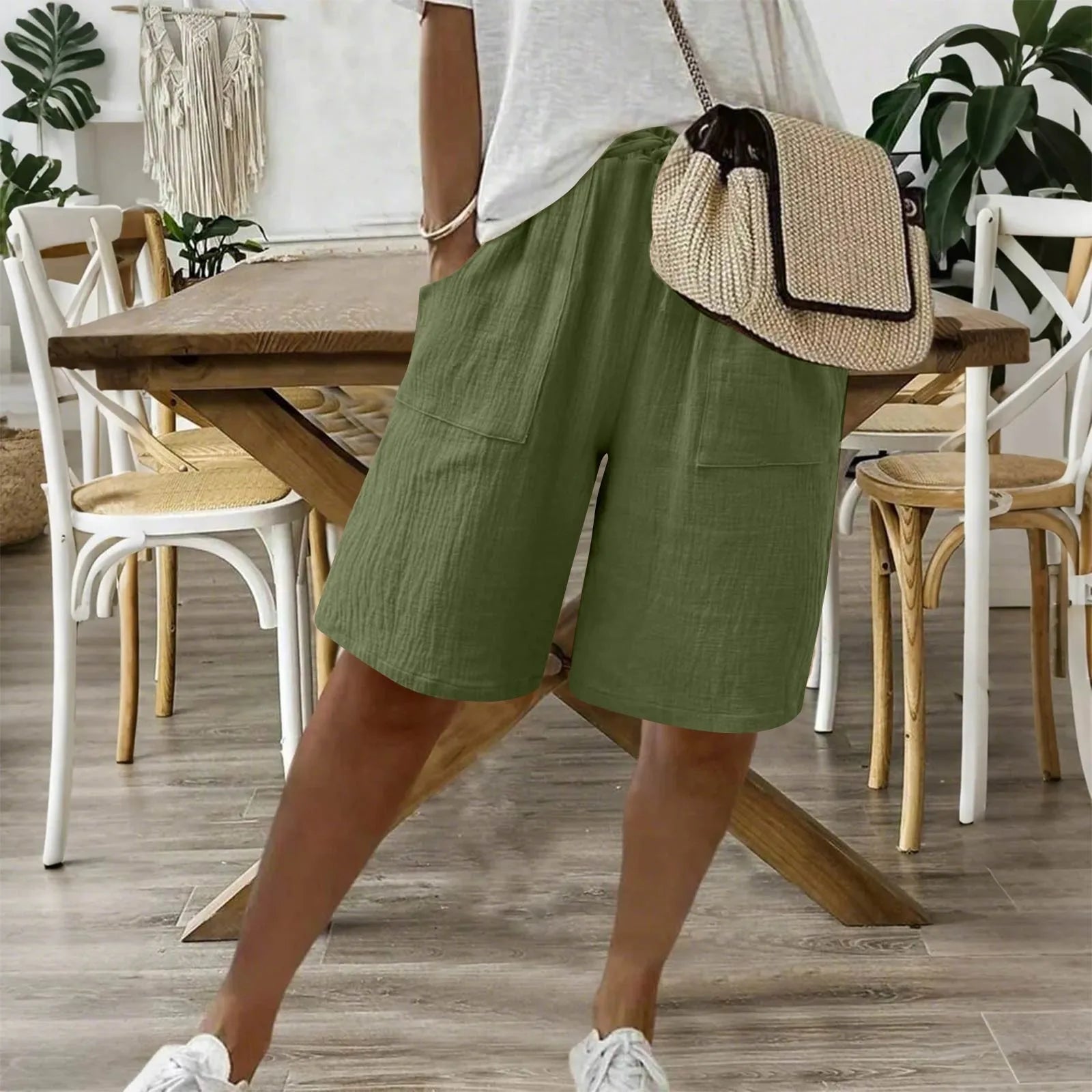 Sienna - Shorts en Coton Lin