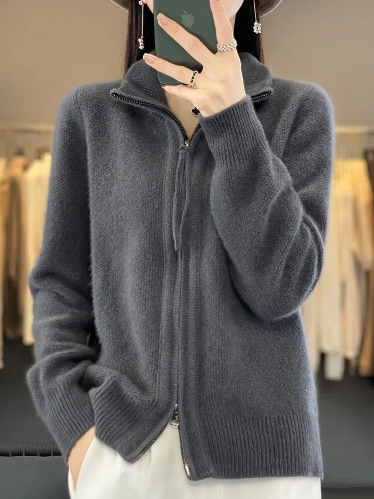 Piera - Cardigan Zippé Confortable