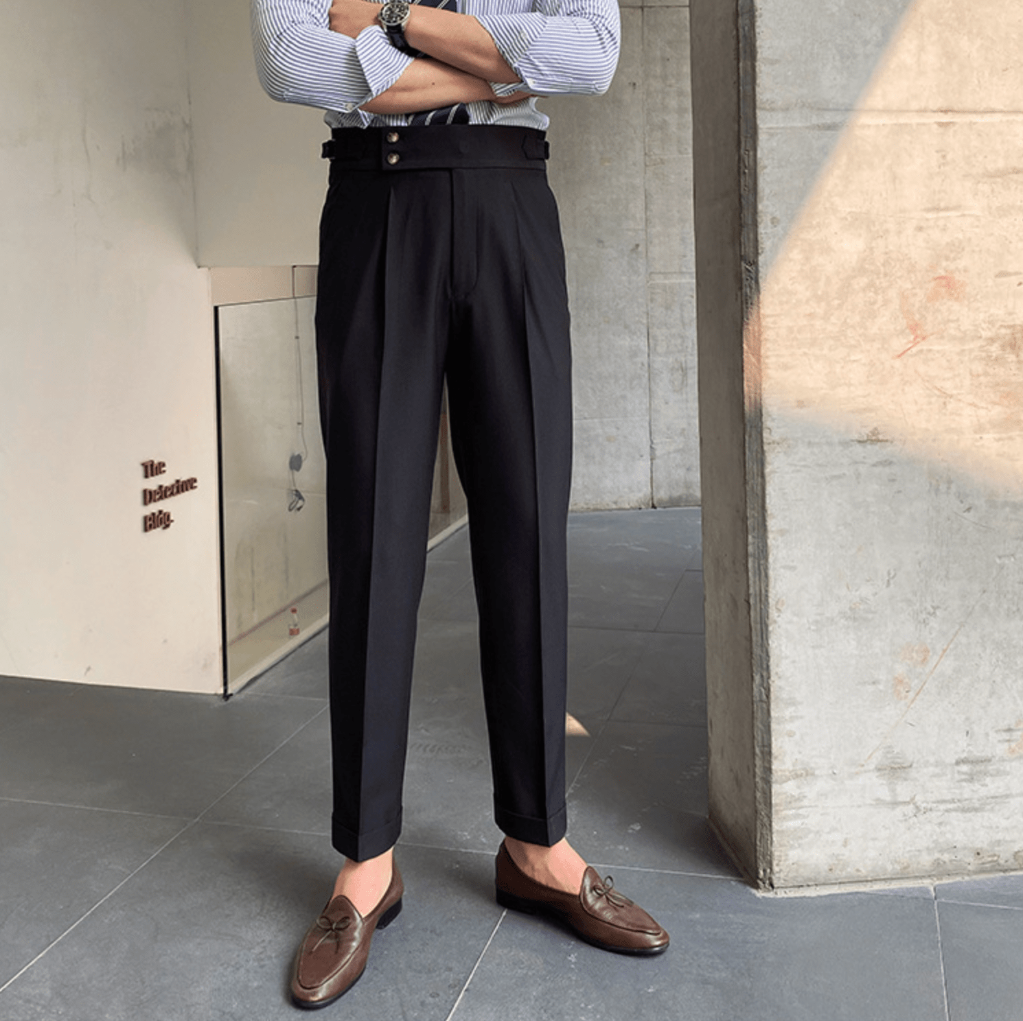Edward - Pantalons Taille Haute Élégants