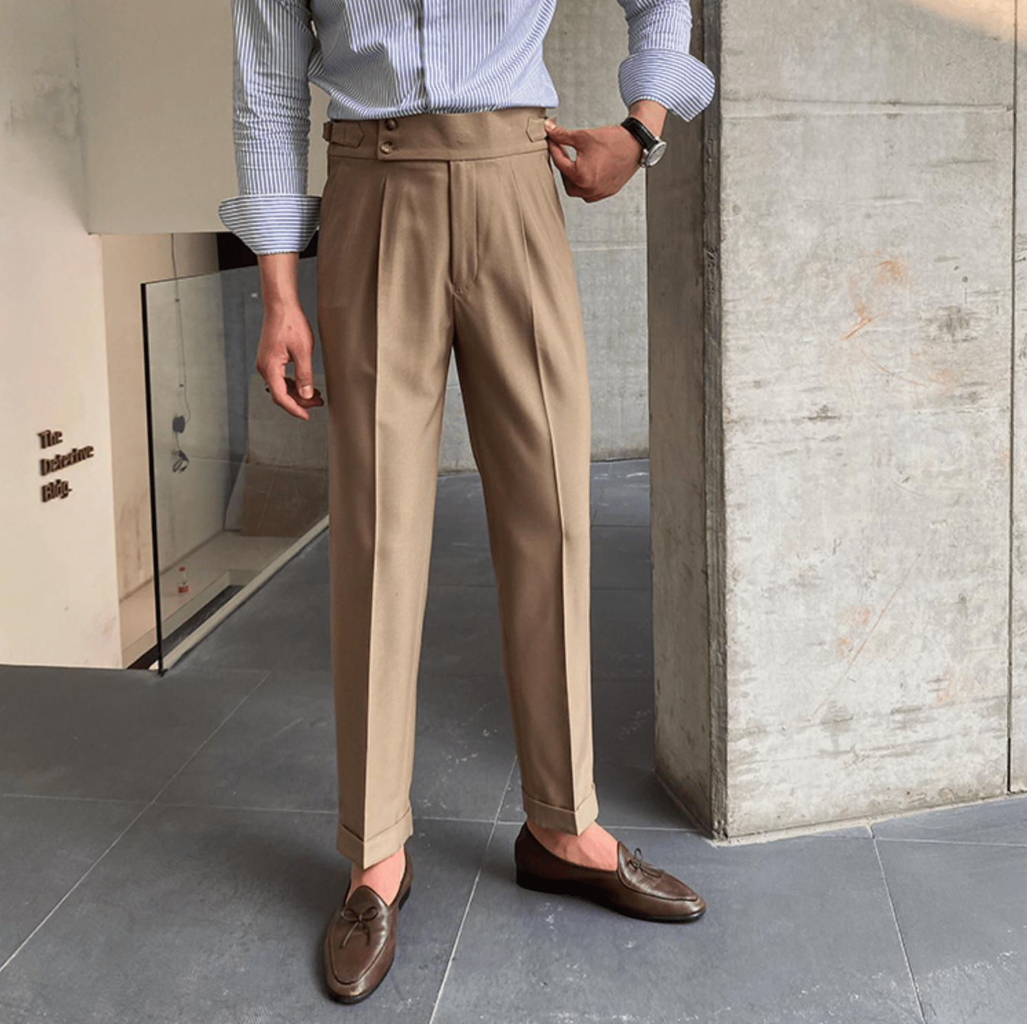 Edward - Pantalons Taille Haute Élégants