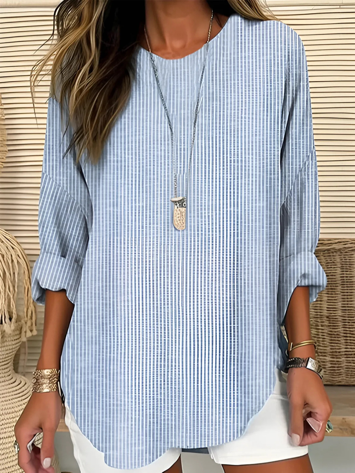 Rhea | Blouse Rayée Classique