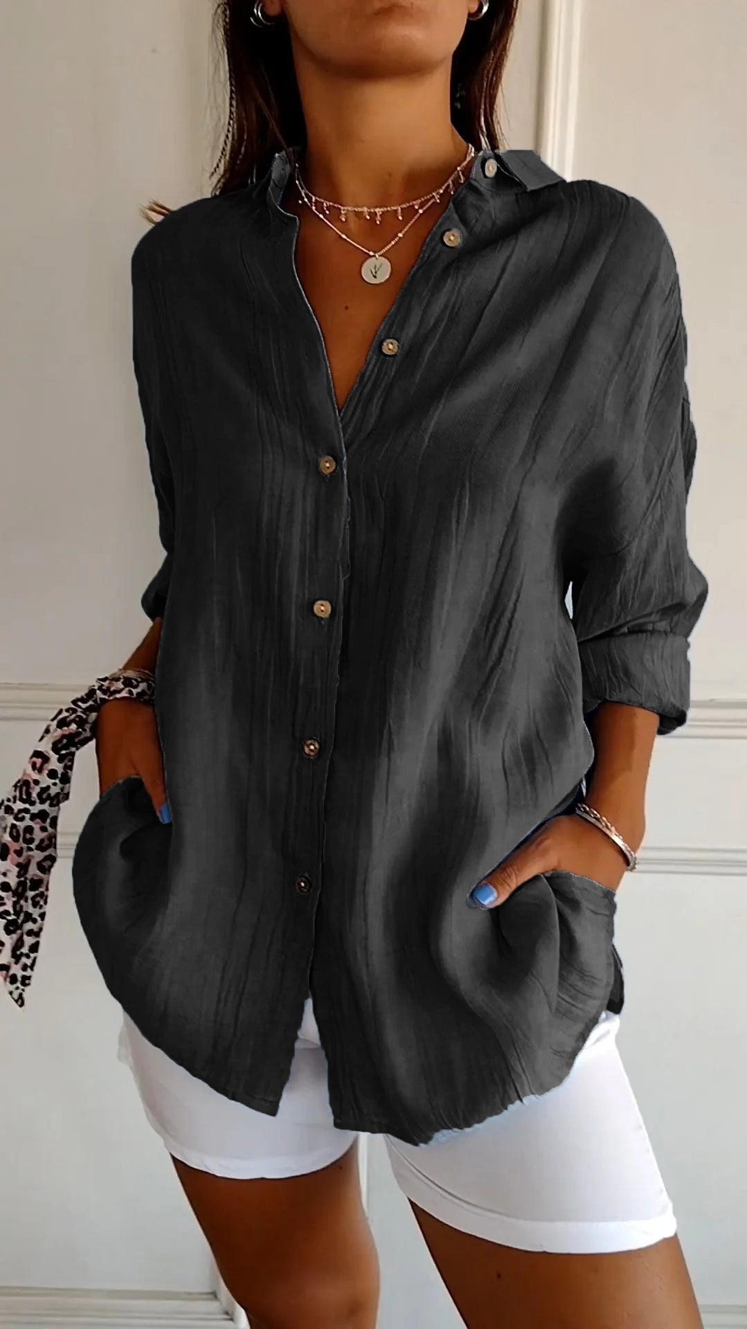 Krisha - Blouse Oversized Élégante