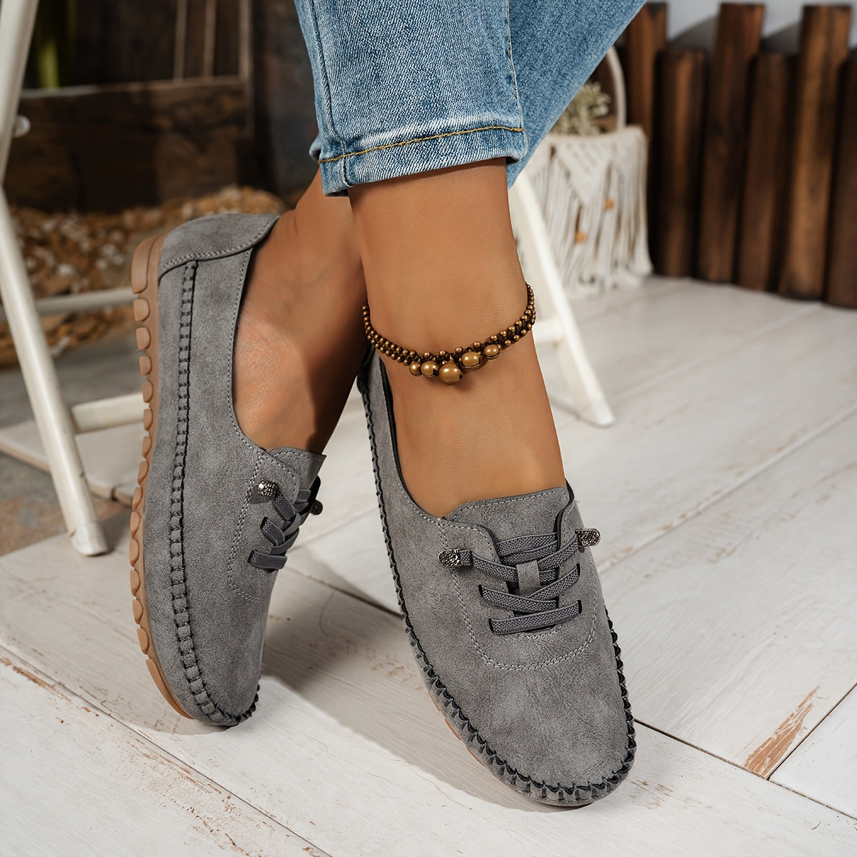 Renee - Mocassins Confortables Antidérapants