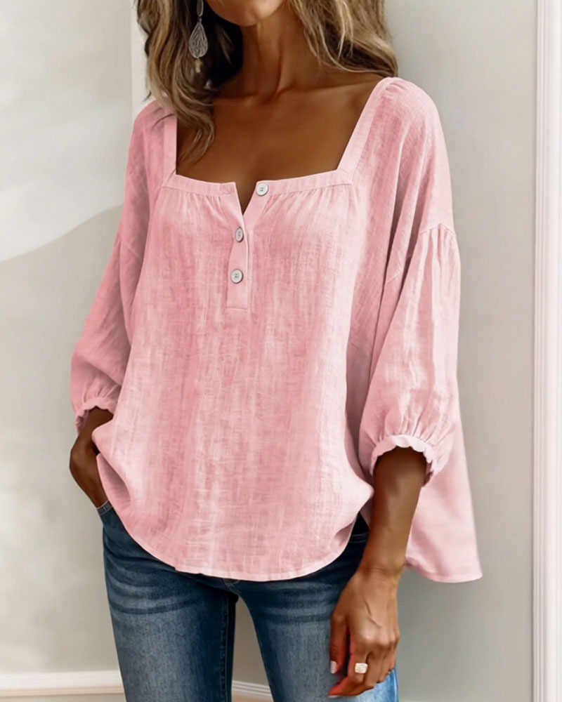 Nina | Blouse à Manches Bouffantes
