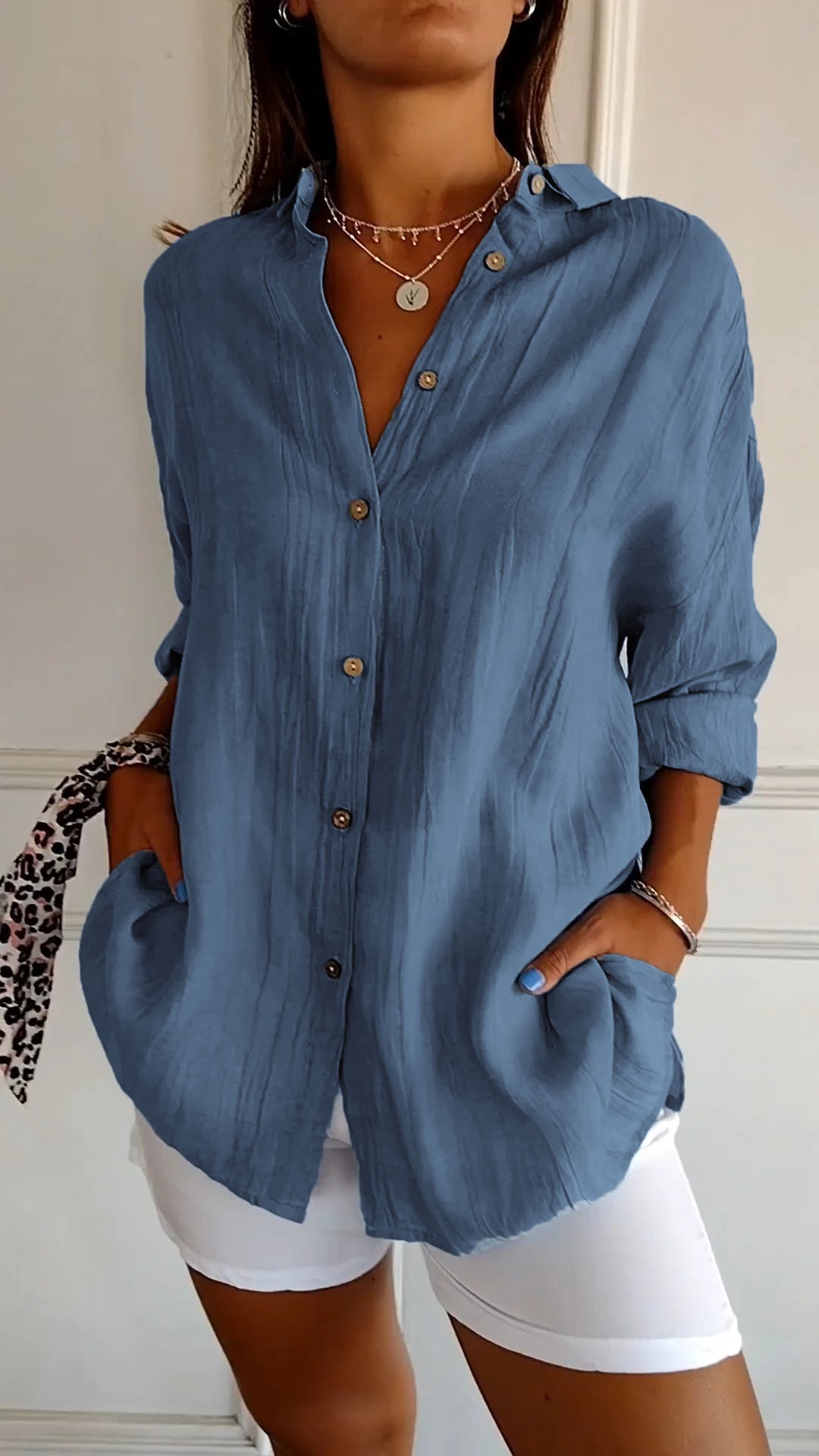 Krisha - Blouse Oversized Élégante