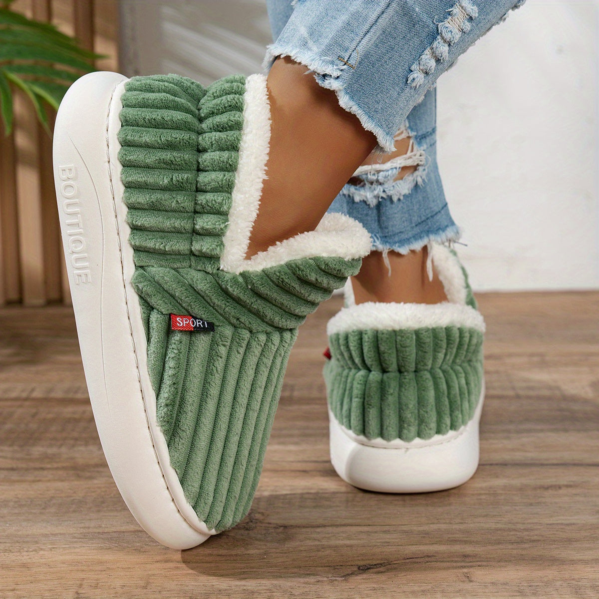 CozyStep - Chaussons Douillets Élégants
