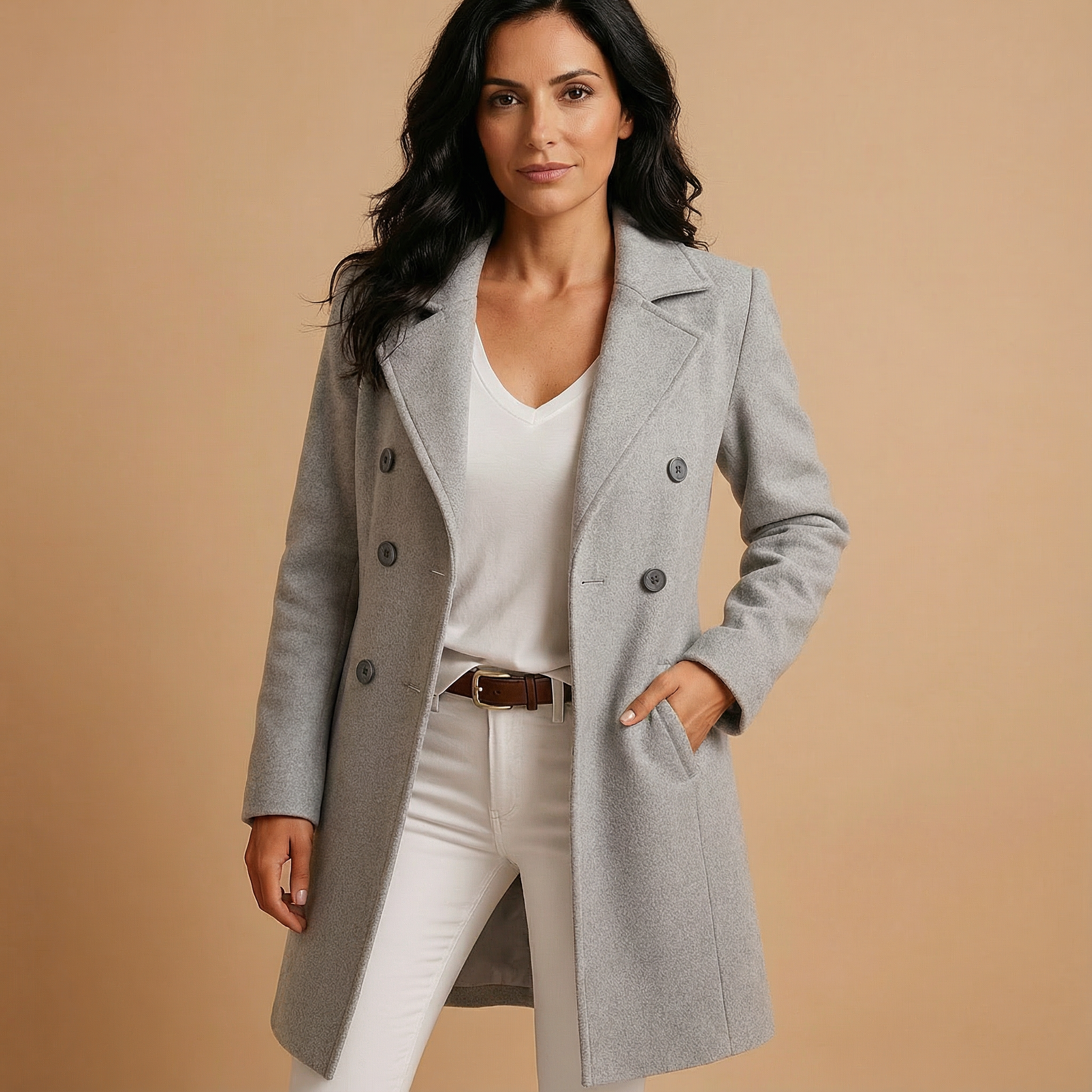 Lunori - Manteau Classique Élégant