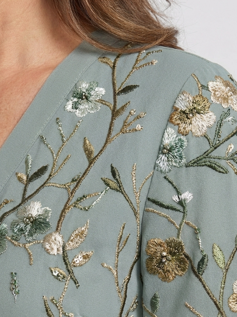 Evadne - Robe Maxi Fleurie Aérée