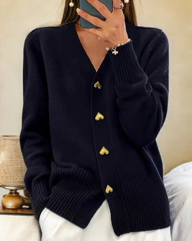 Dina - Cardigan Élégant Romantique — Maison Lioré Paris