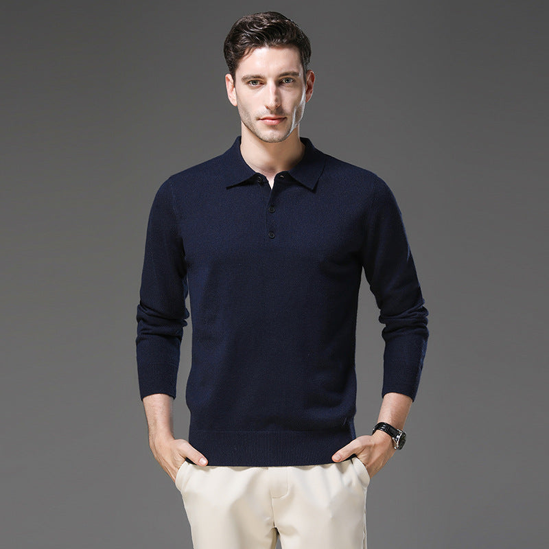 Rafael - Pull Polo en Cachemire — Maison Lioré Paris