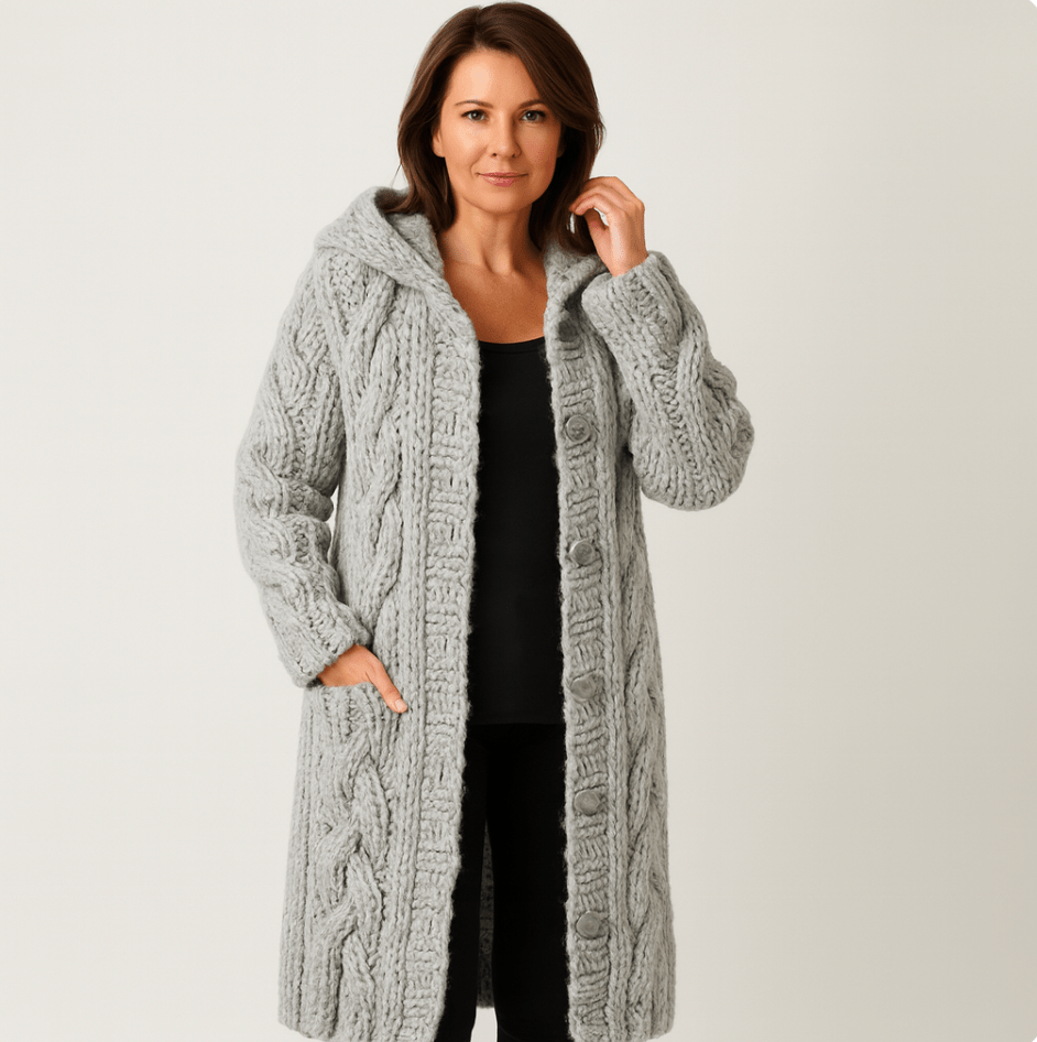 Marylin - Manteau Tricoté Élégant