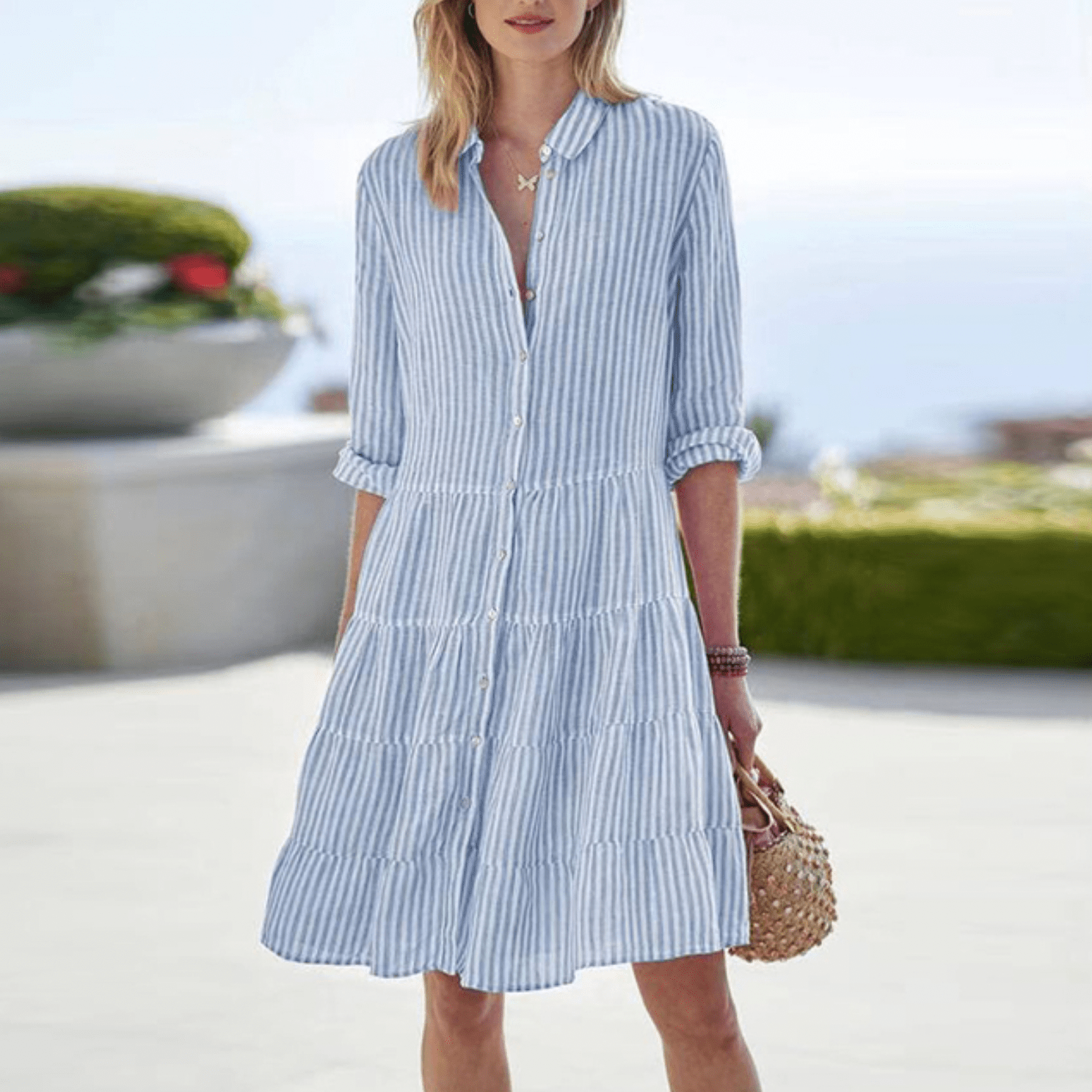 Lolita - Robe Rayée Aérée