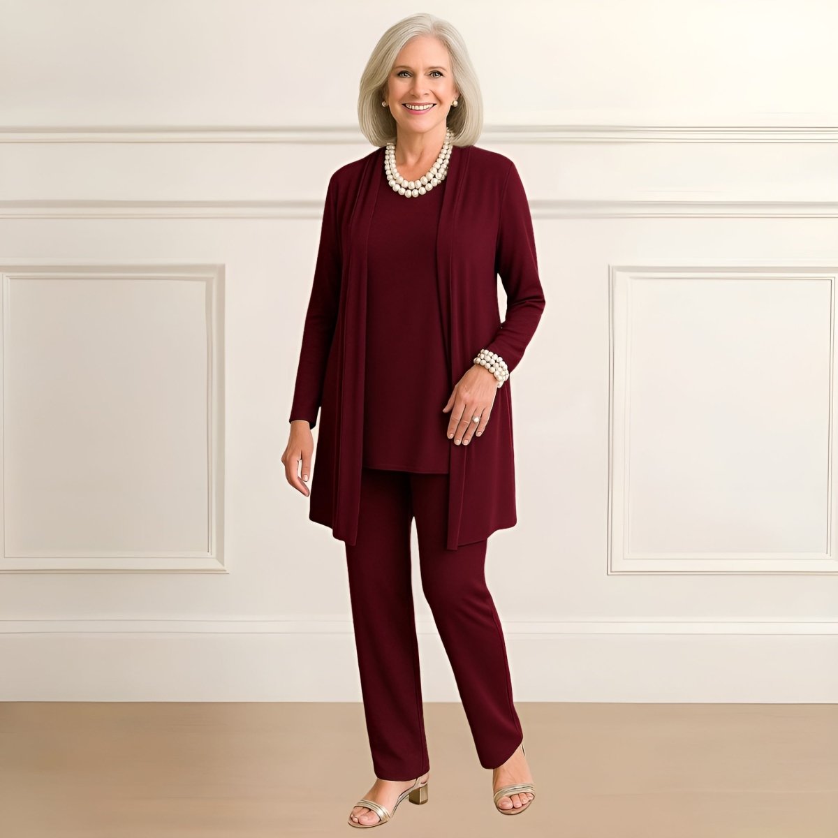Rosy - Ensemble Élégant 3 Pièces