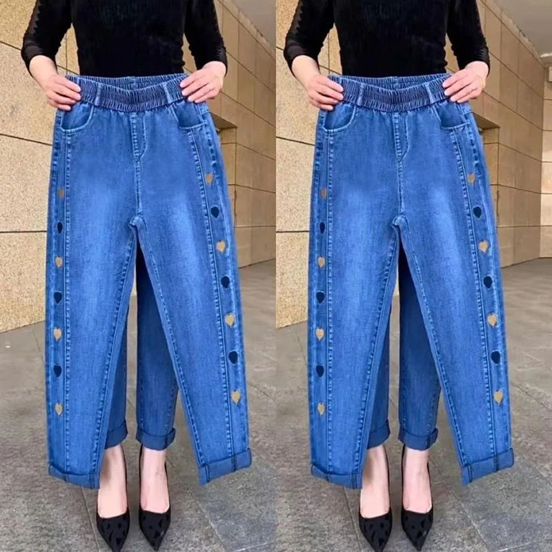 Soraya - Jeans Élastiques Avec Broderie