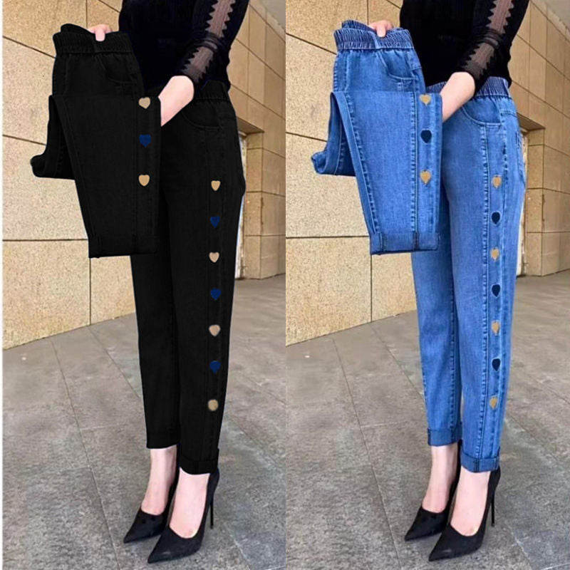 Soraya - Jeans Élastiques Avec Broderie
