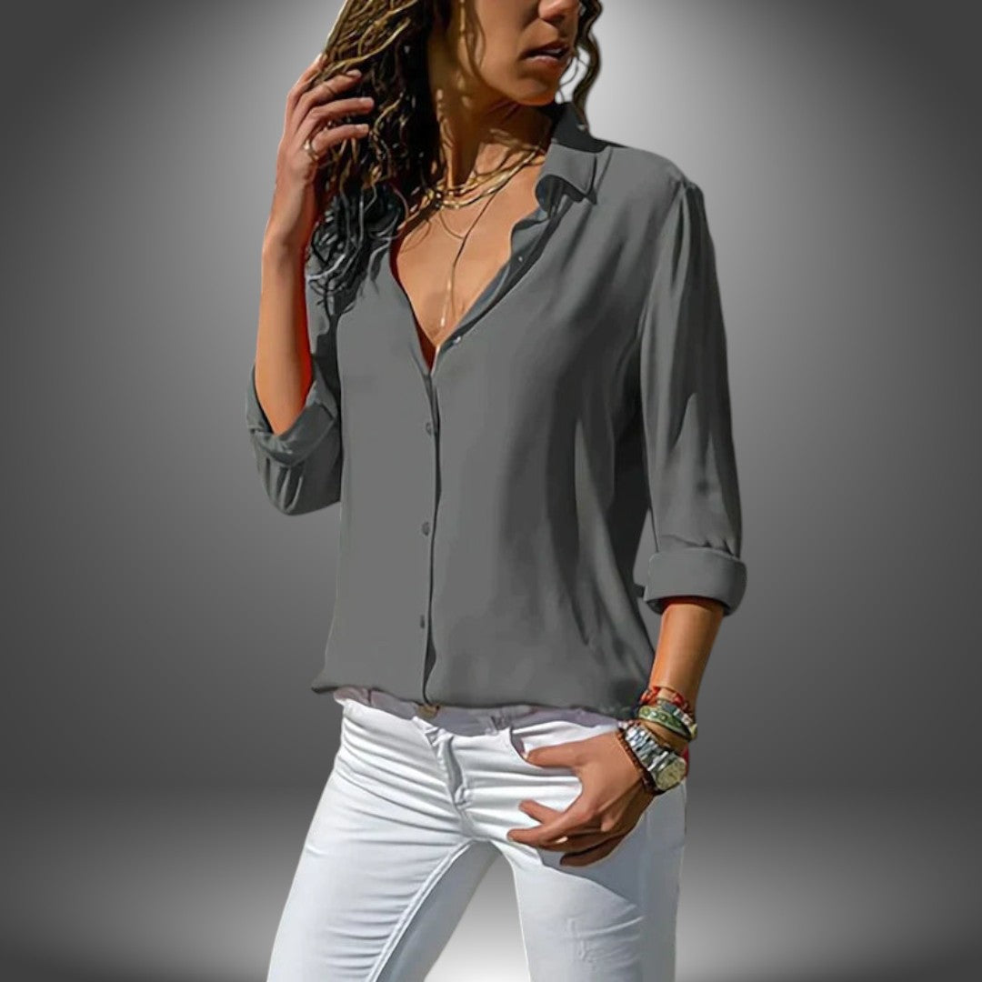 Valeria - Blouse Classique à Boutons