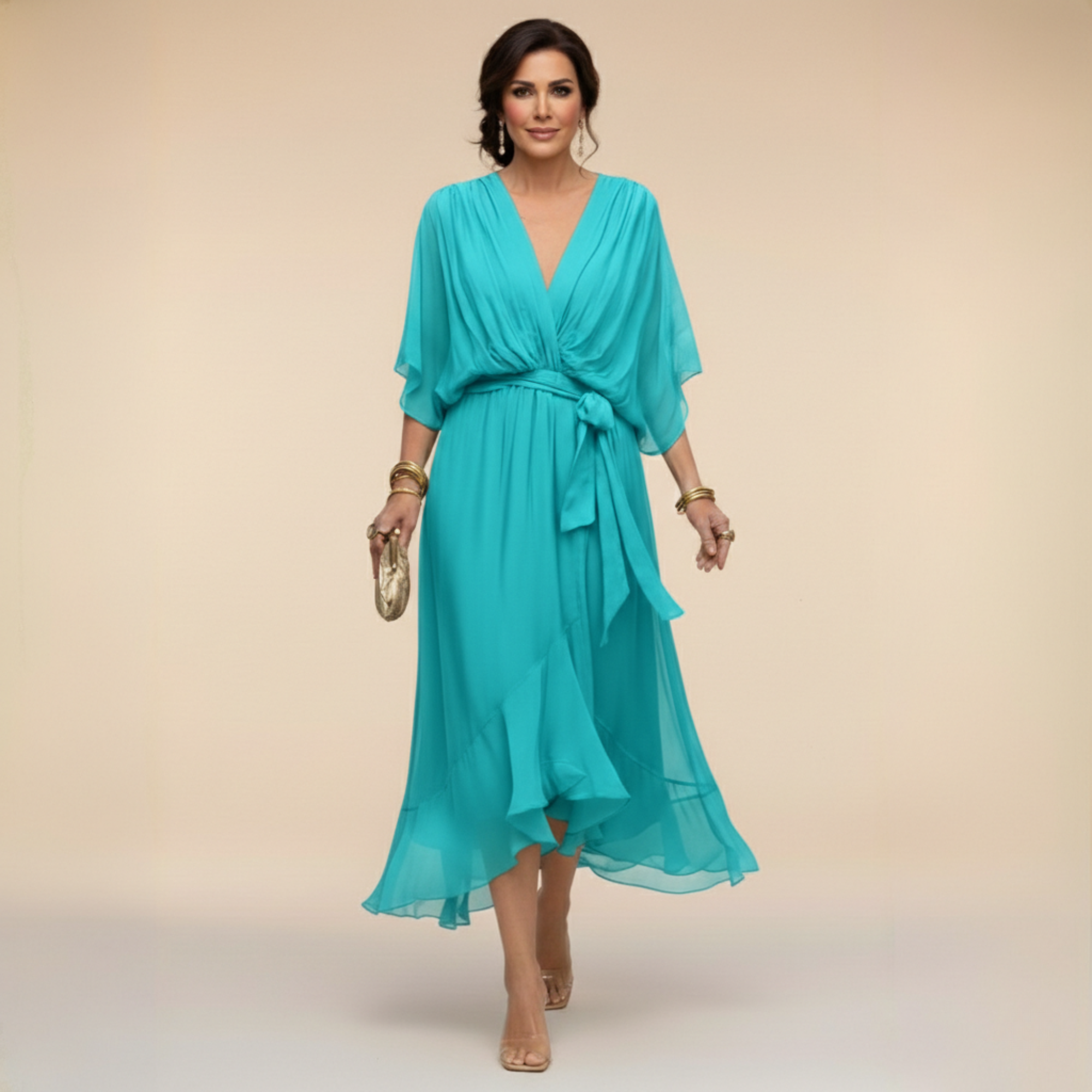 Monica - Élégante Robe en Chiffon