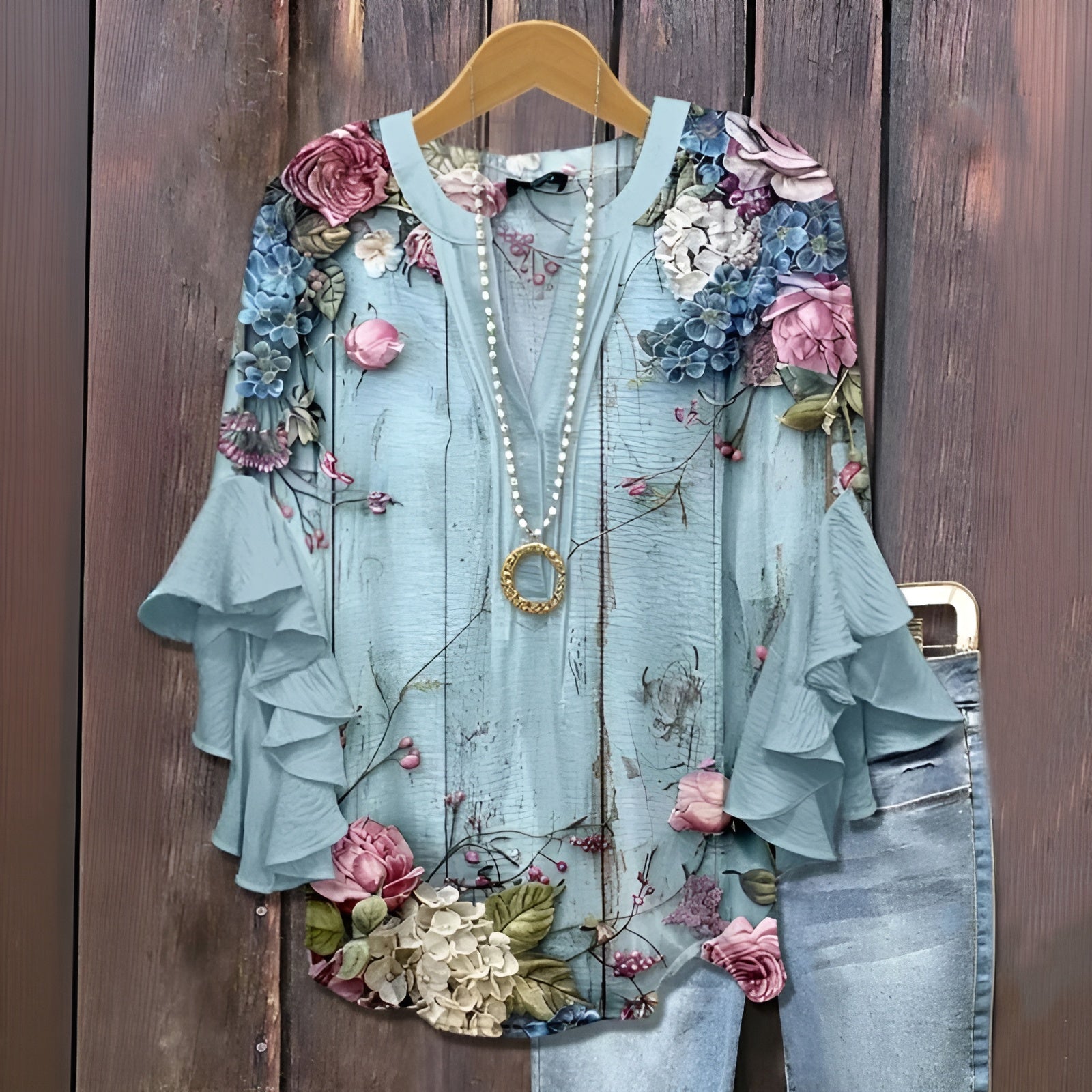 Elisabet - Blouse Estivale Décontractée