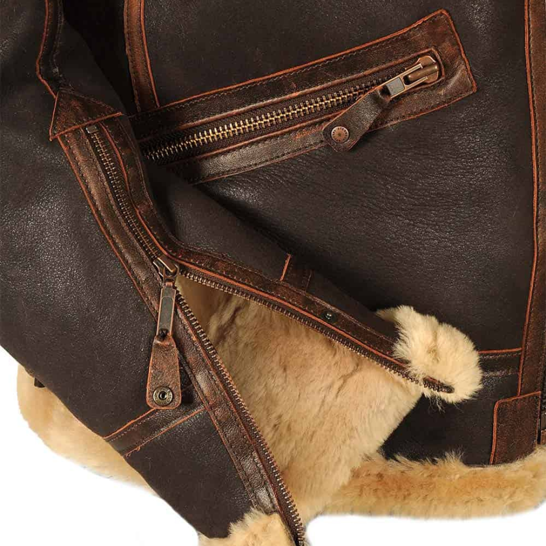 Maverick - Manteau En Cuir Élégant