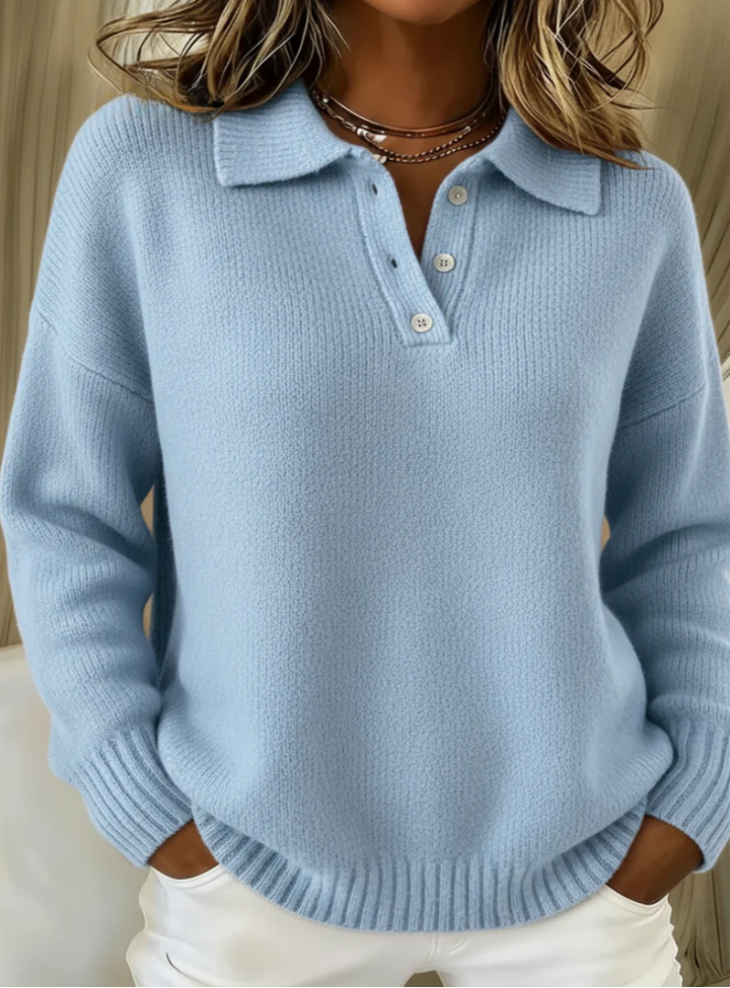 Olivia - Pull Polo Élégant