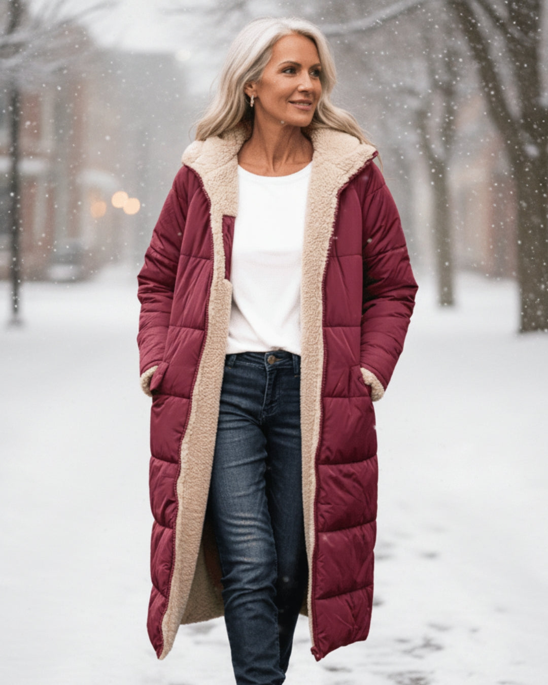 Eleanor - Manteau Réversible Élégant