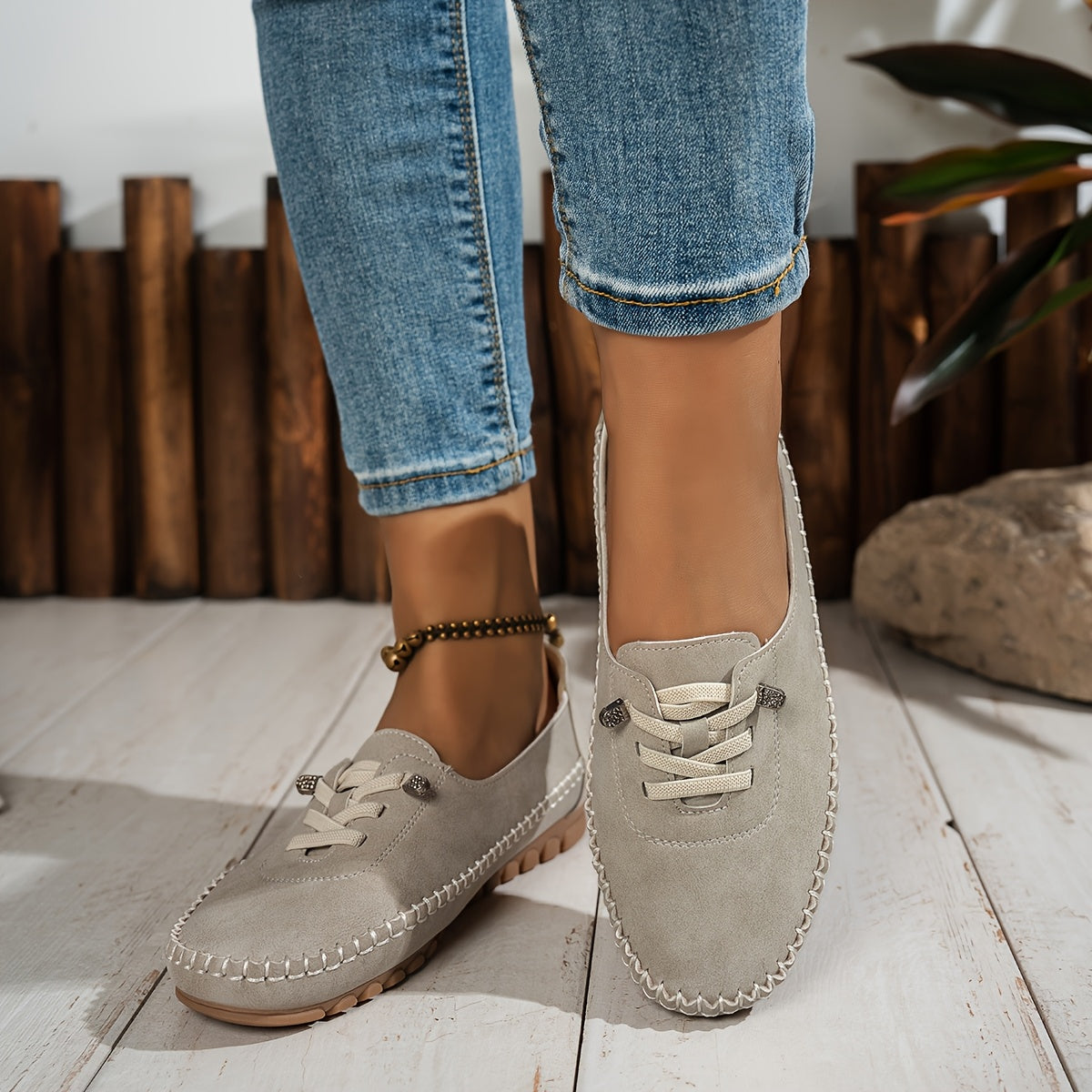 Renee - Mocassins Confortables Antidérapants