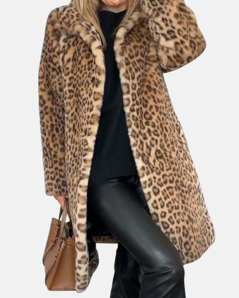 Leia - Manteau Léopard Élégant